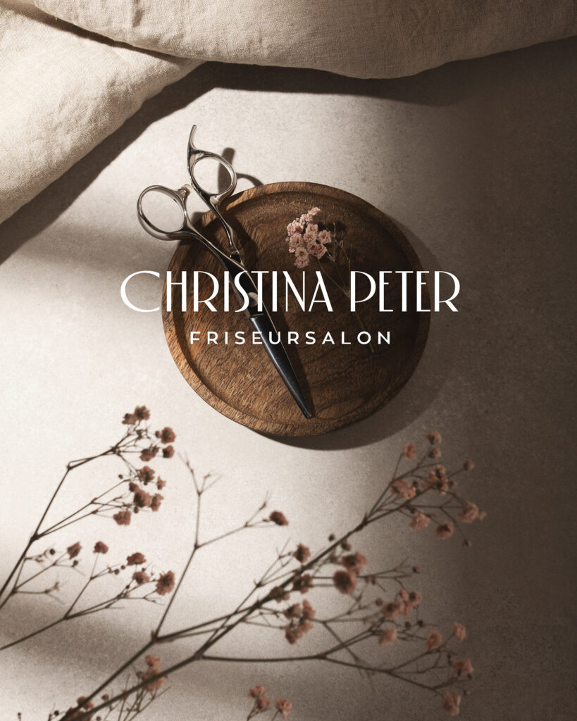 christina peter hair salon branding