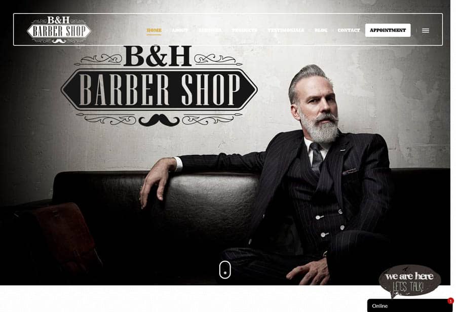 Website design: B&H Barber Shop