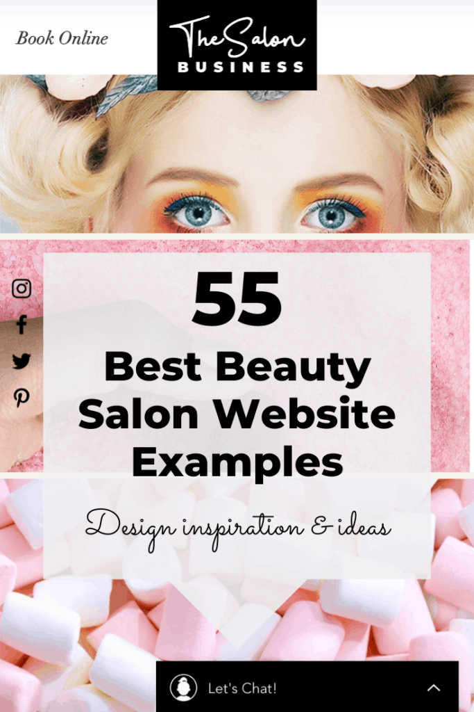 Nail, hair, and beauty salon website design examples & ideas