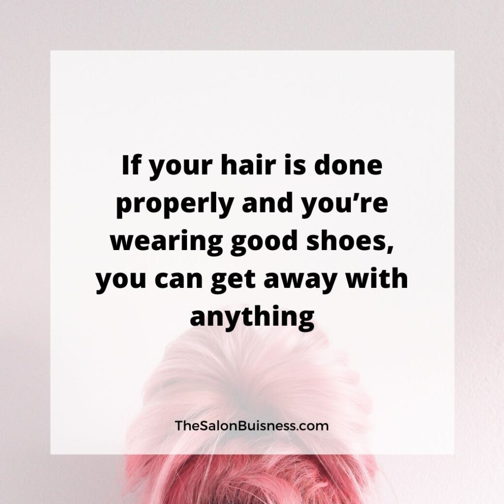 Quote about good hair - woman with pink hair.jpg