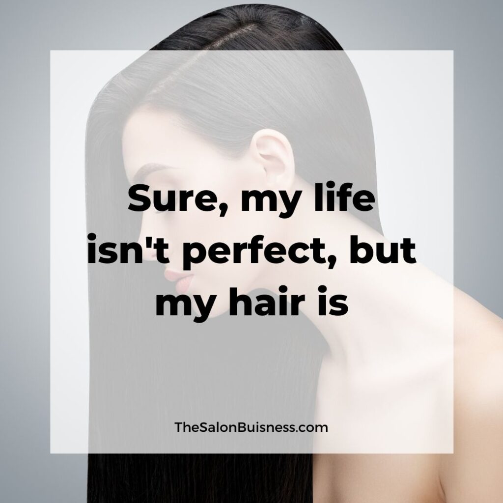 Funny hair quotes - woman with long dark hair 