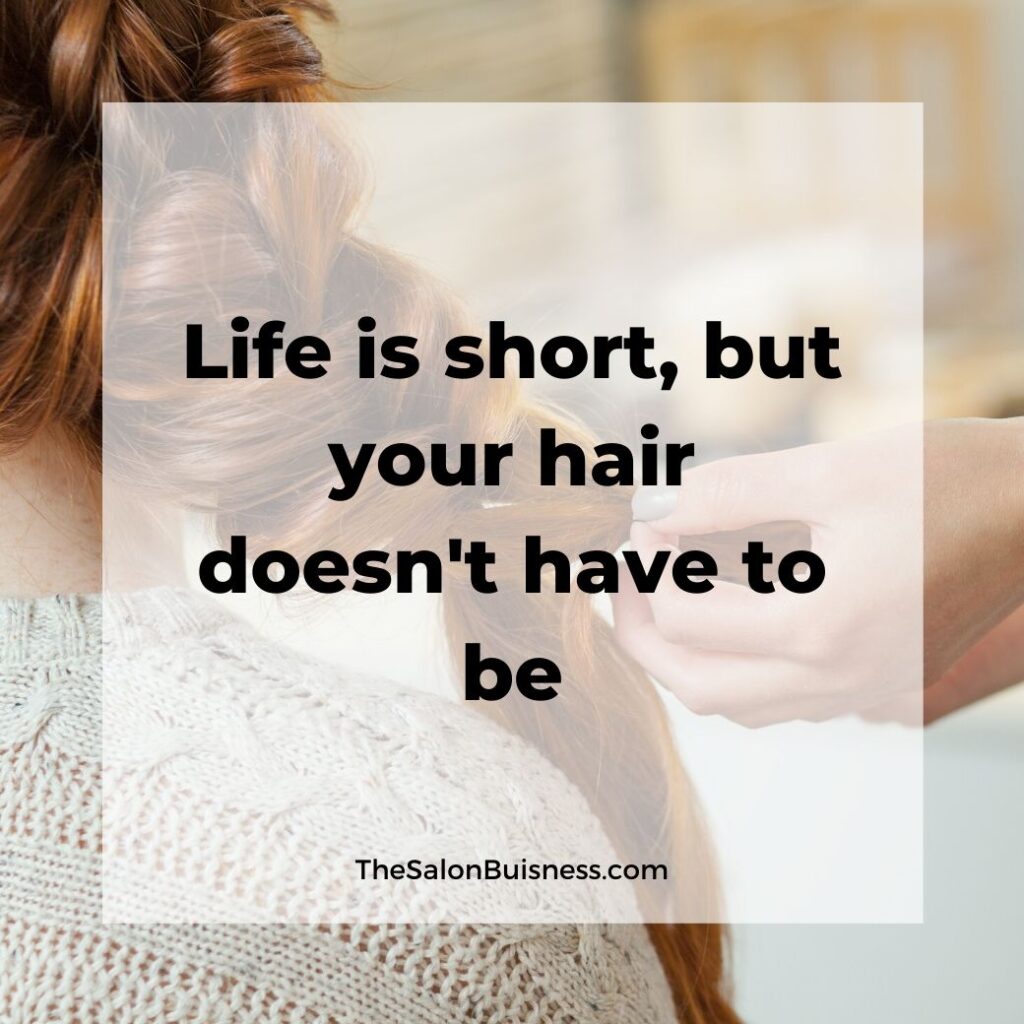 inspiring long hair quotes  - woman with long ginger hair in fishtail braid