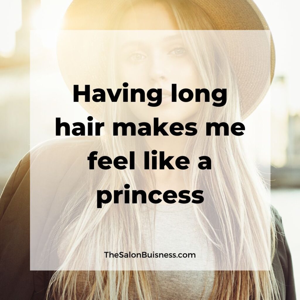 long hair quotes  - woman with long blond hair wearing round hat