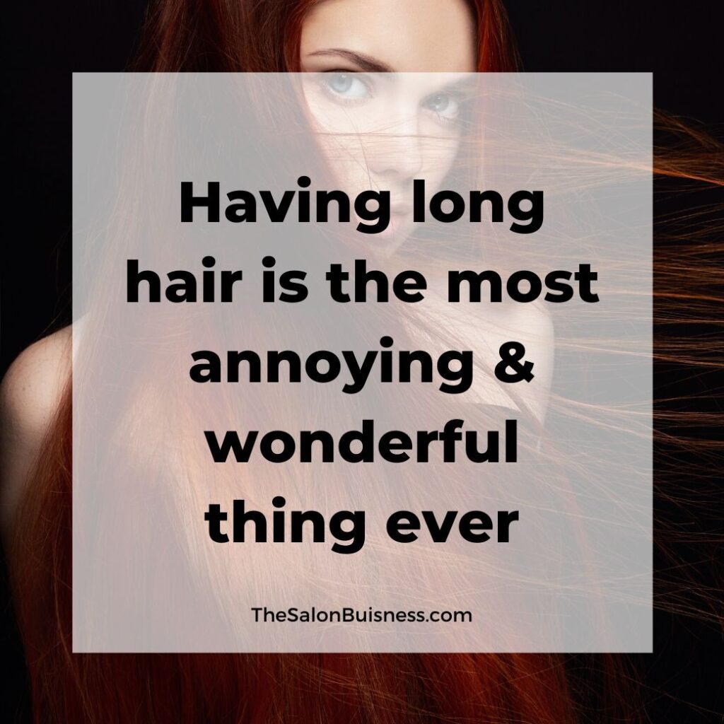 long hair quotes  - woman with long red hair