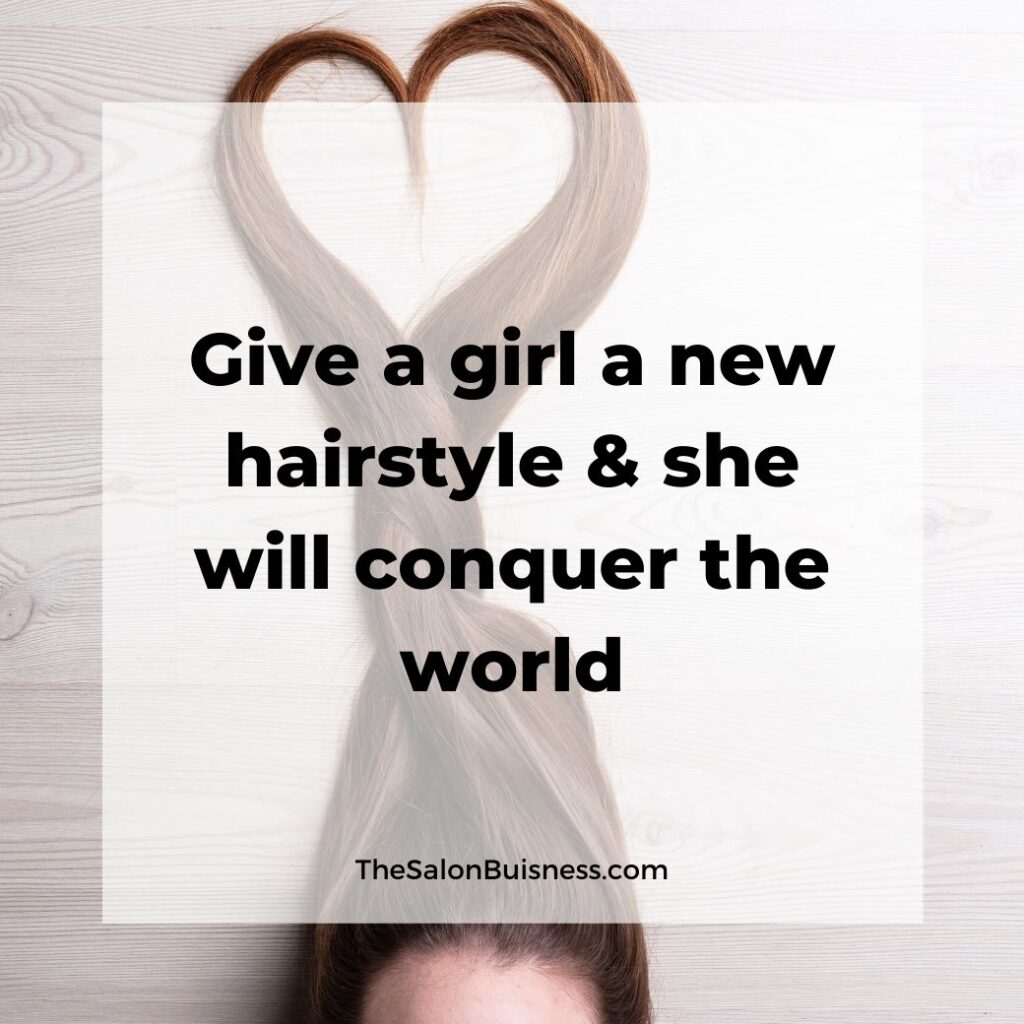 new hair quotes  - woman with brown hair lying down - hair above her head in the shape of a heart