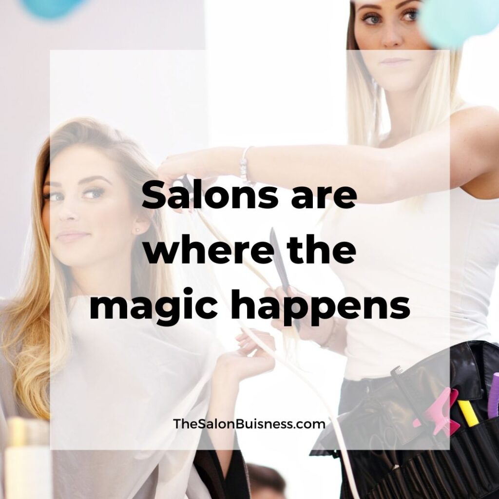 salon quotes   -  woman with blond hair cutting blond woman hair
