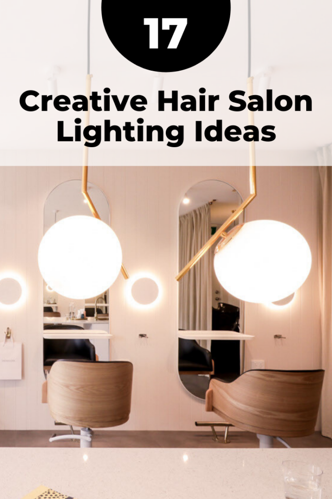 Hair salon lighting design ideas