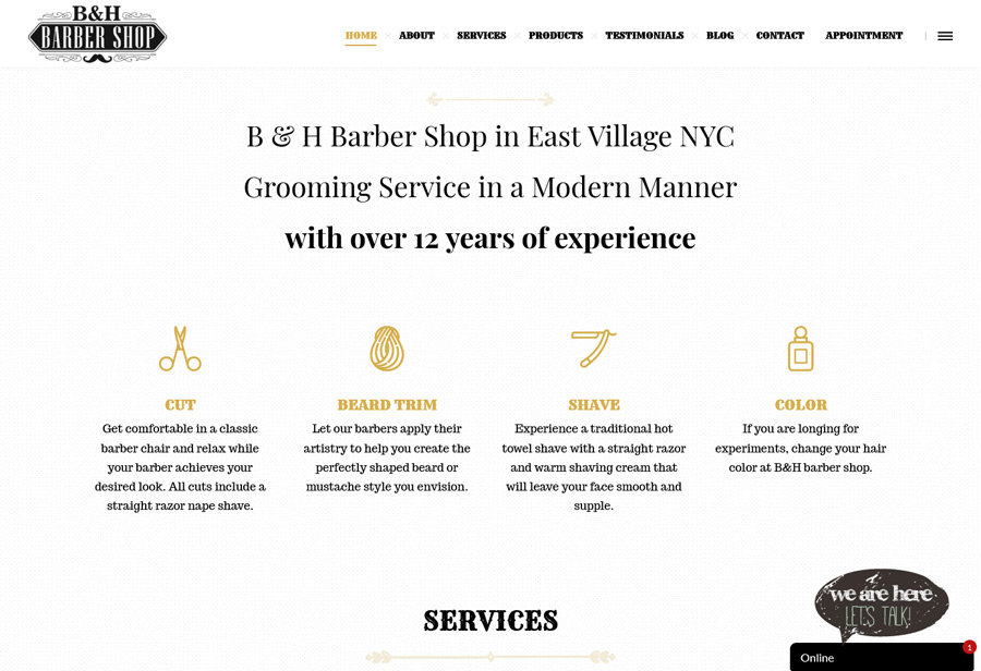 Website: B&H Barber Shop