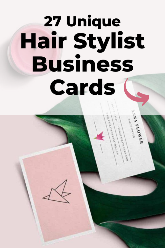 Hair stylist business cards