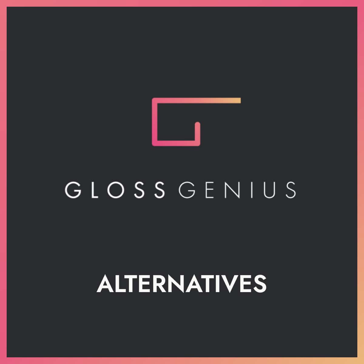 GlossGenius logo above the word "alternatives"